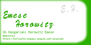 emese horowitz business card